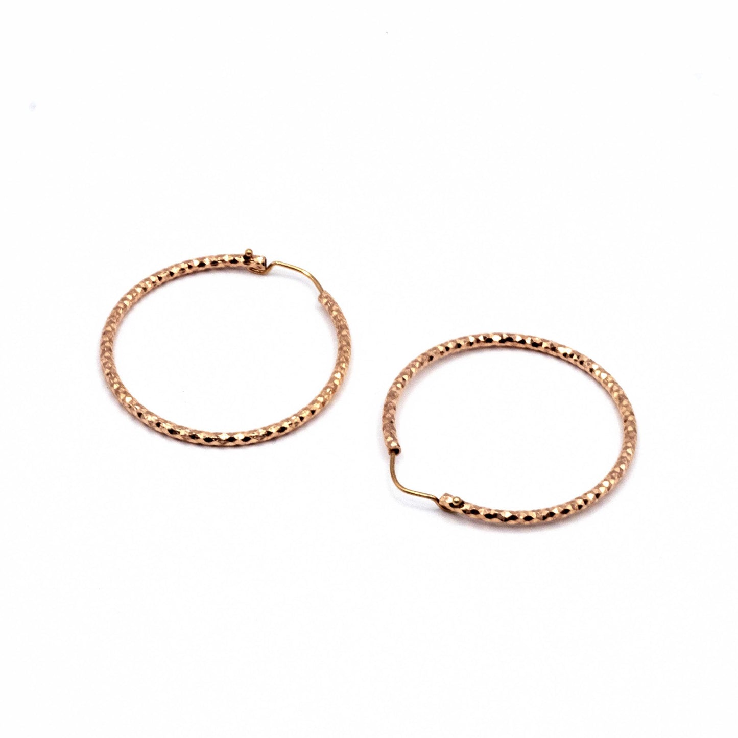 Cerchi Sfaccettati In Argento Rosa Ø 35