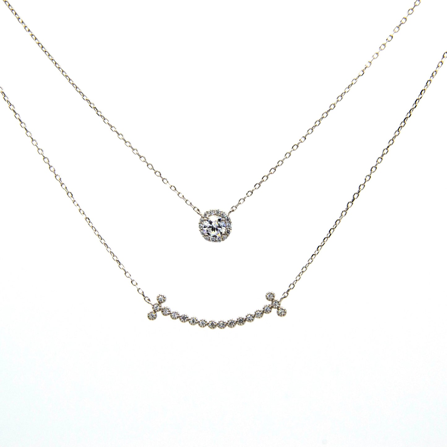Collana Doppio Filo In Argento