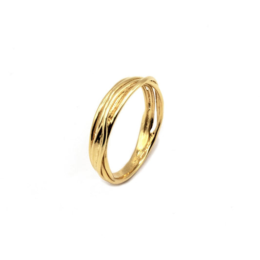 Anello In Oro Filo Intrecciato