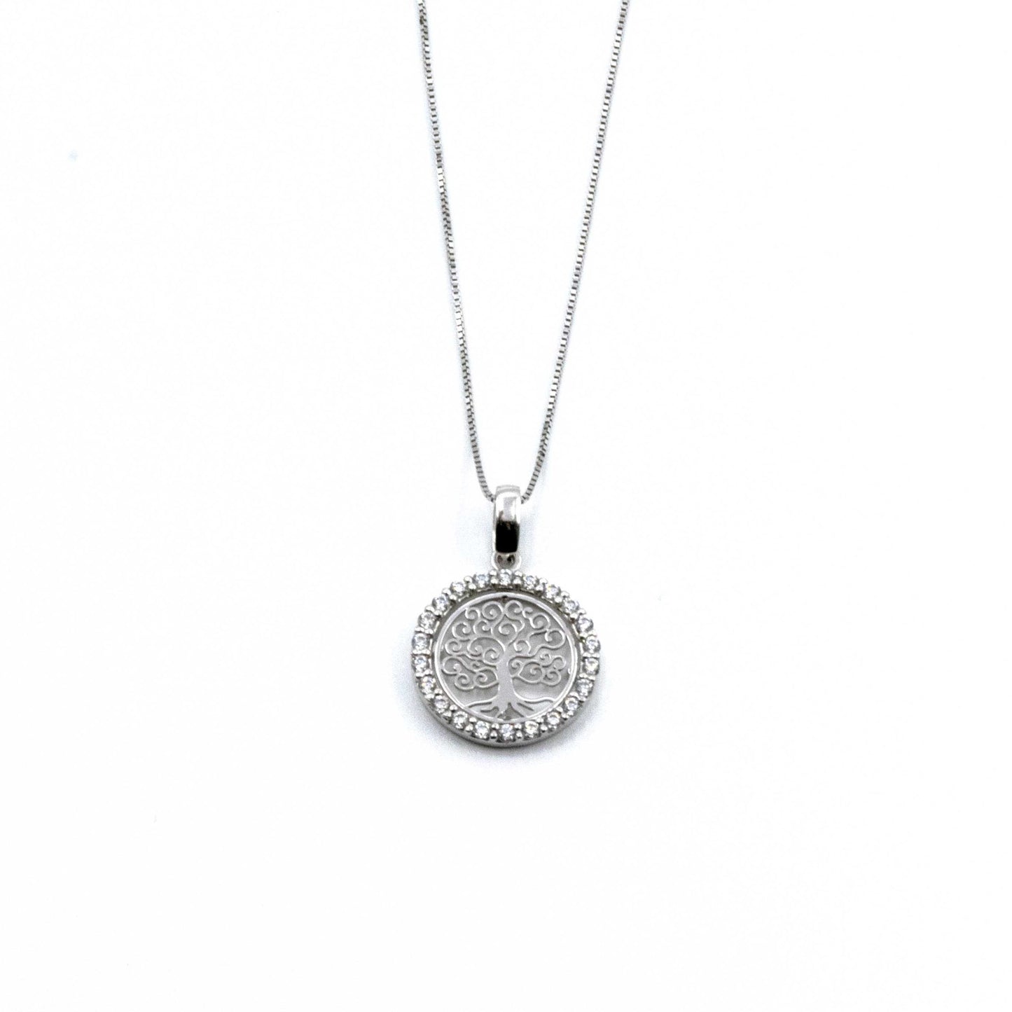 Collana Albero Della Vita In Oro Bianco