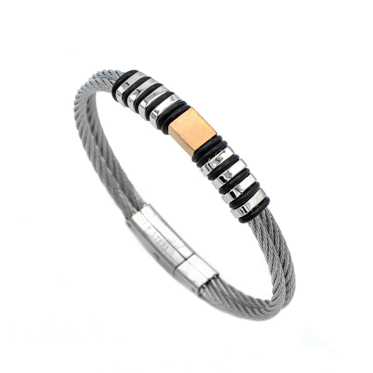 Bracciale Doppia Corda In Acciaio