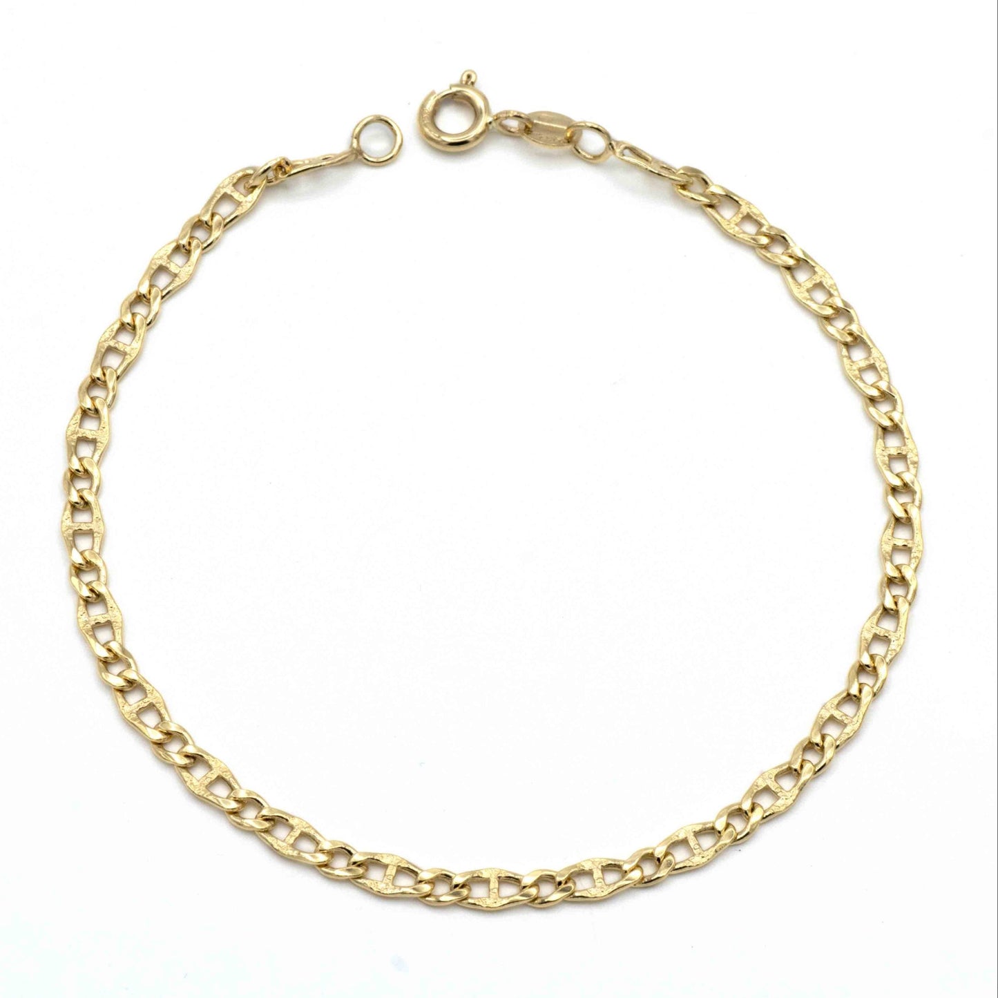 Bracciale In Oro Traversino Alternato