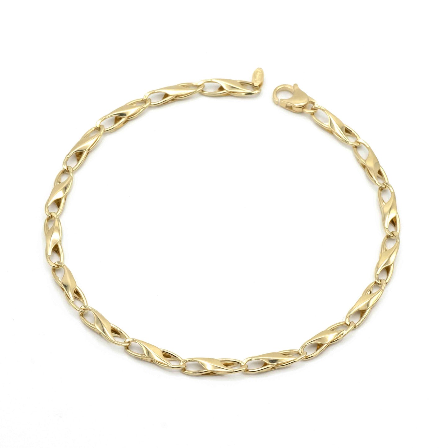 Bracciale In Oro Giallo Con Riportini