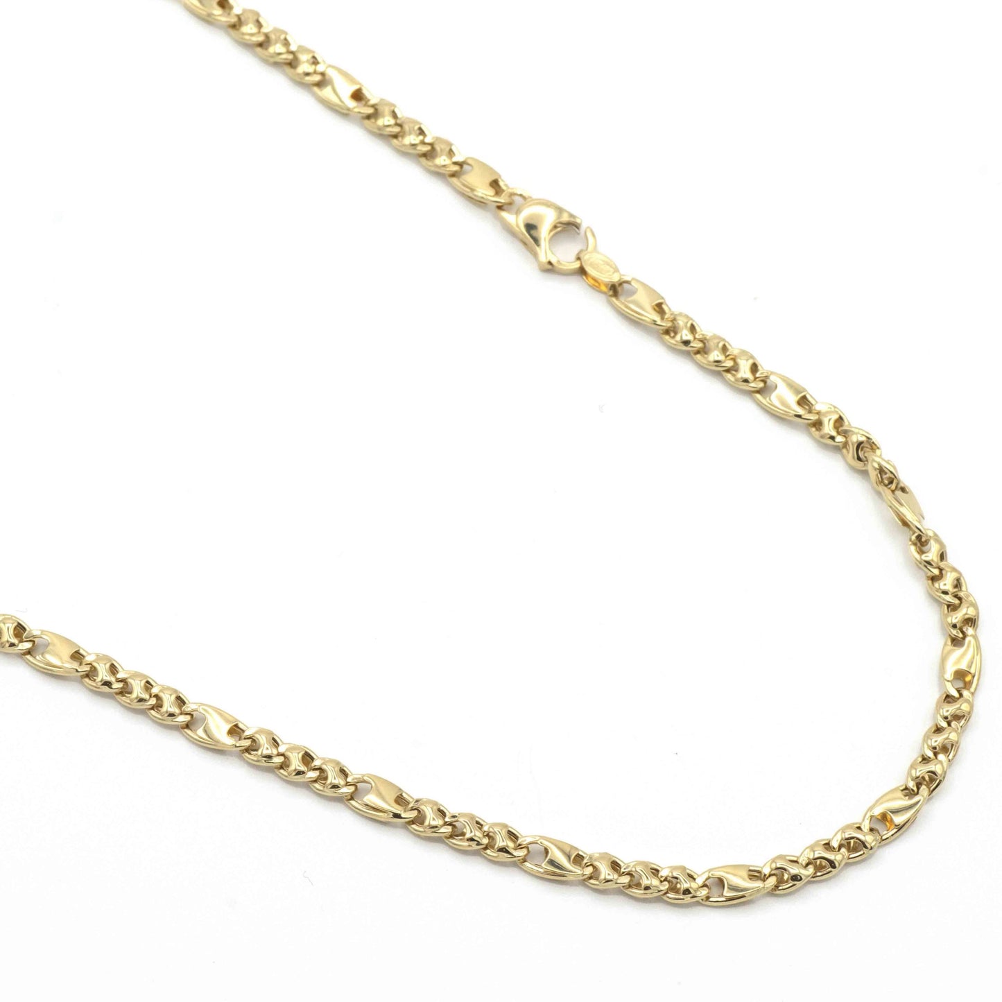 Collana Alternata In Oro Con Riportini
