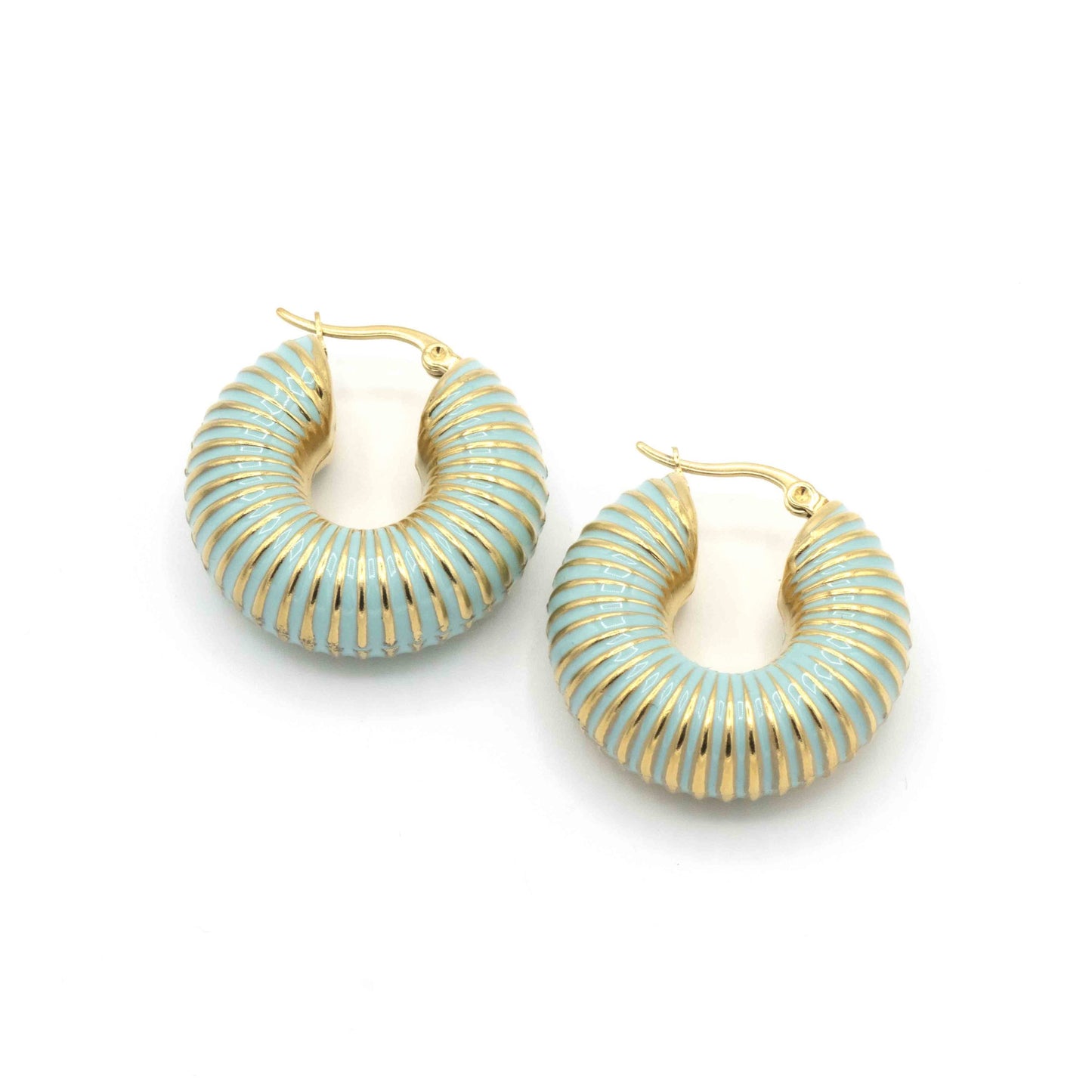 Cerchi Dorati Smaltati Celeste