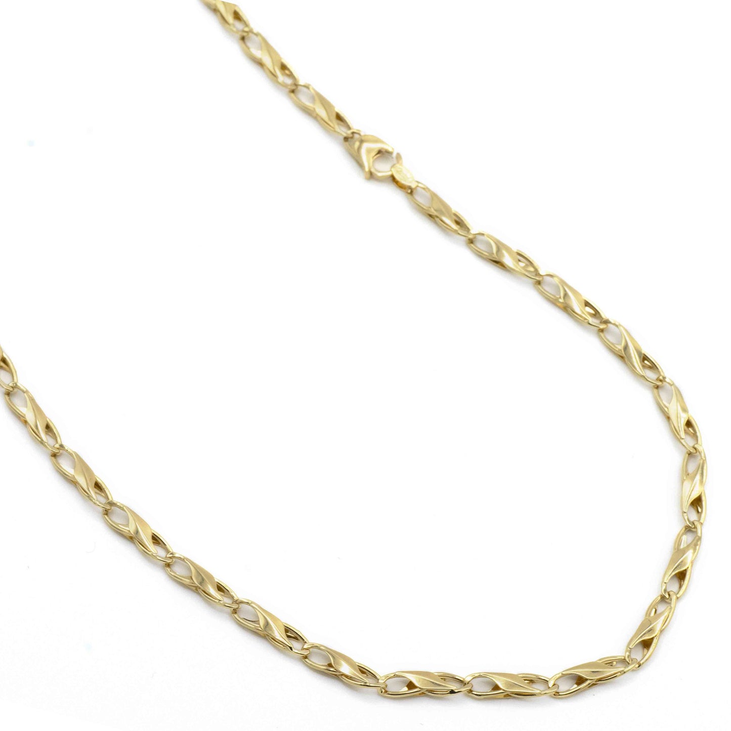 Collana In Oro Giallo Con Riportini