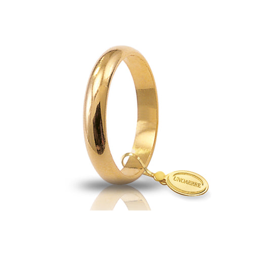 Fede Nuziale Classica 1AR 5 Grammi in Oro Giallo Unoaerre