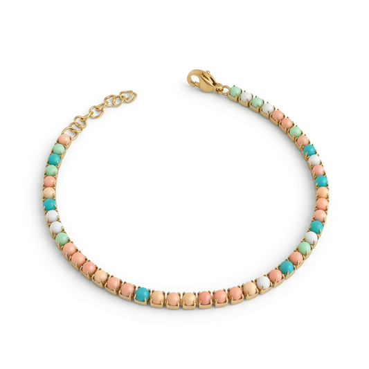 Bracciale Tennis Gold Multicolor Gaiè Bijoux