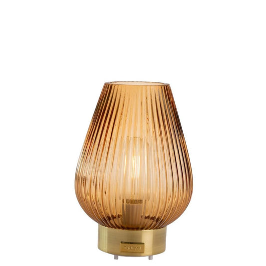 Lampada da Tavolo a Goccia Bagutta H 22 cm Marrone in Vetro Bagutta