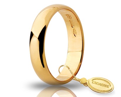 Fede Nuziale Classica gr.4 Fascia Larga in oro giallo