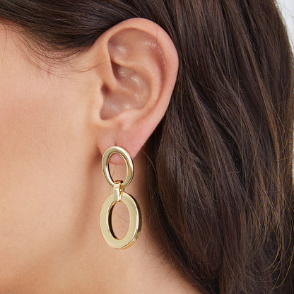 Orecchini in bronzo dorato