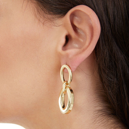 Orecchini in bronzo dorato