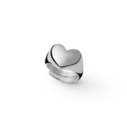 Anello in argento con cuore
