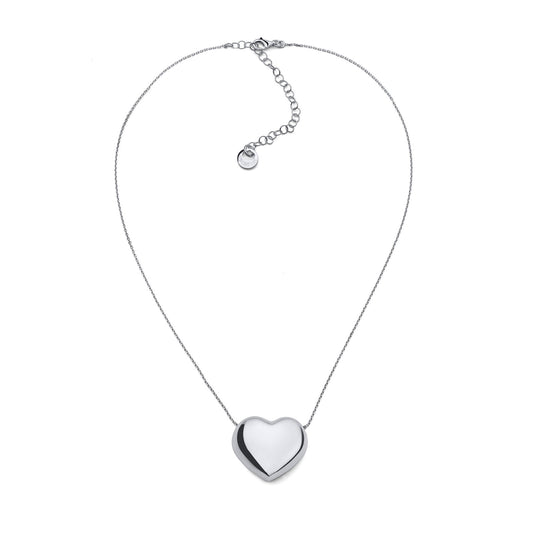 Collana in argento con cuore grande