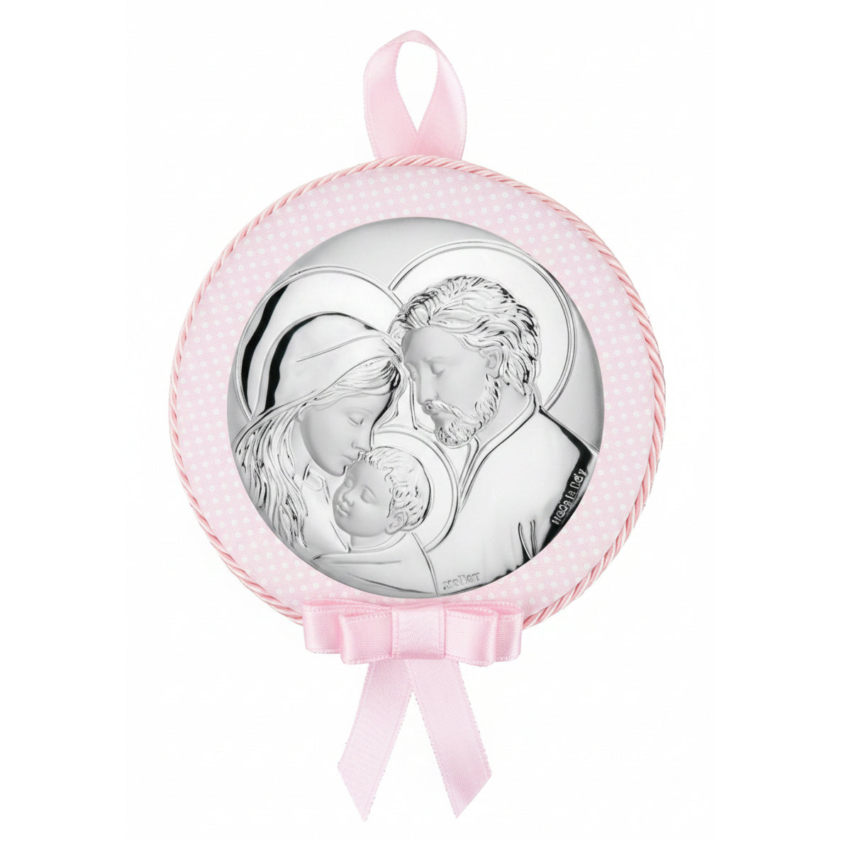 Capoculla Atelier Rosa con Raffigurazione Sacra Famiglia