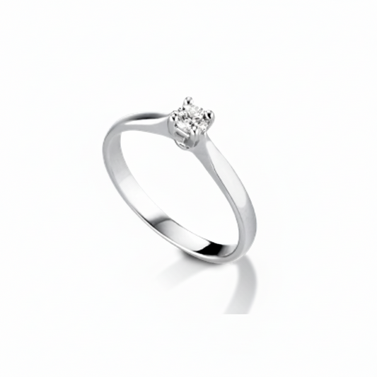PG Gioielli Anello Solitario Con Diamante