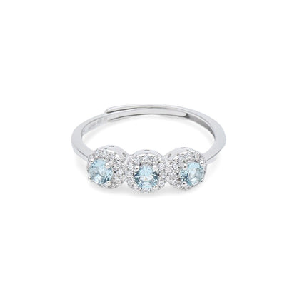 Anello Trilogy Celeste Gioielli in Argento