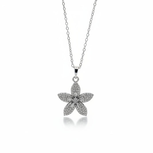 Collana Fiore Silver a Pavè Gaiè Bijoux