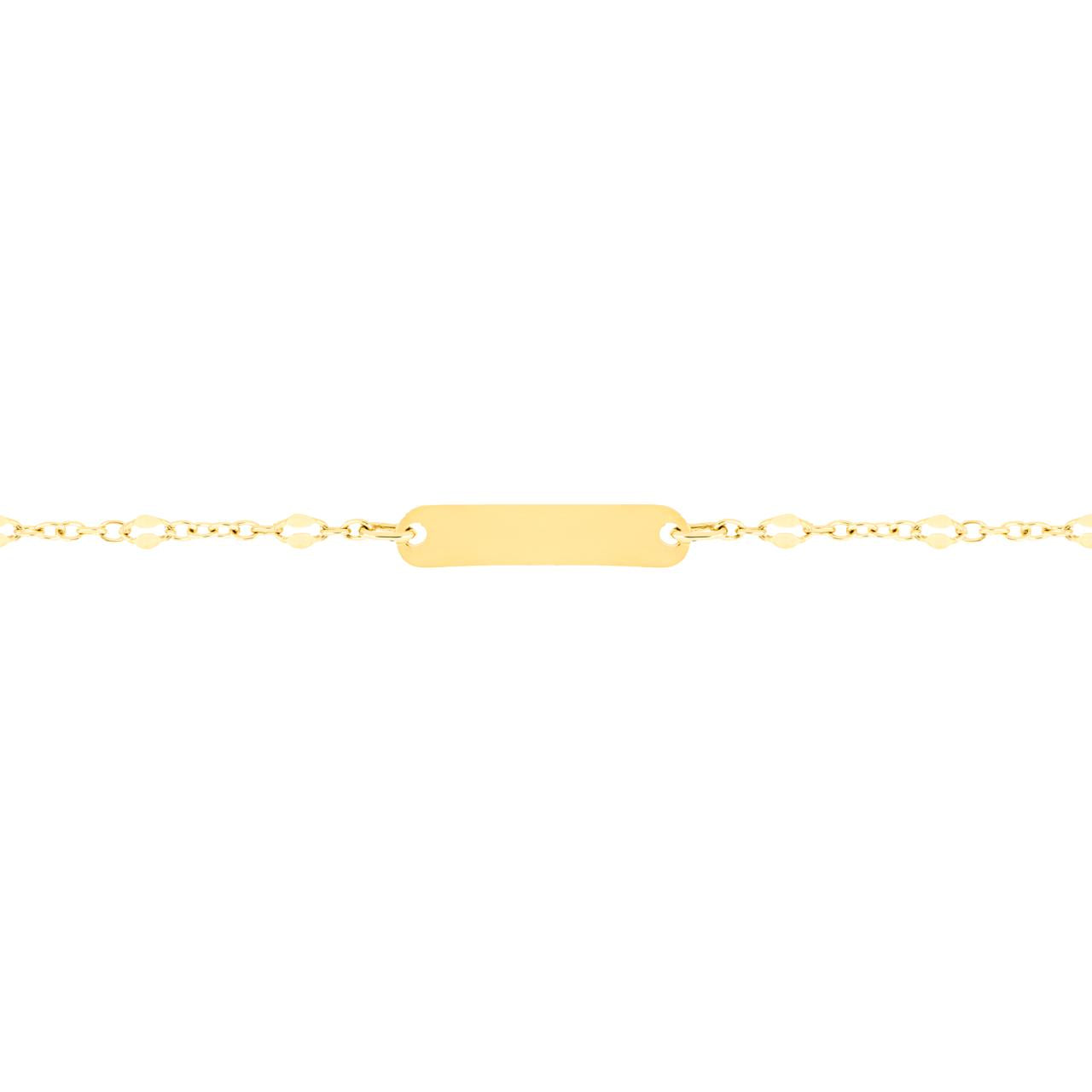 Bracciale Bimbi con Targhetta in Oro 375 (9kt) iGOLD
