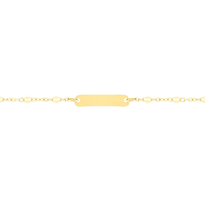Bracciale Bimbi con Targhetta in Oro 375 (9kt) iGOLD