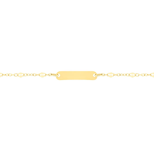 Bracciale Bimbi con Targhetta in Oro 375 (9kt) iGOLD
