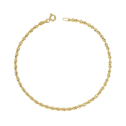 Bracciale Corda in Oro Giallo 375 (9kt) iGOLD