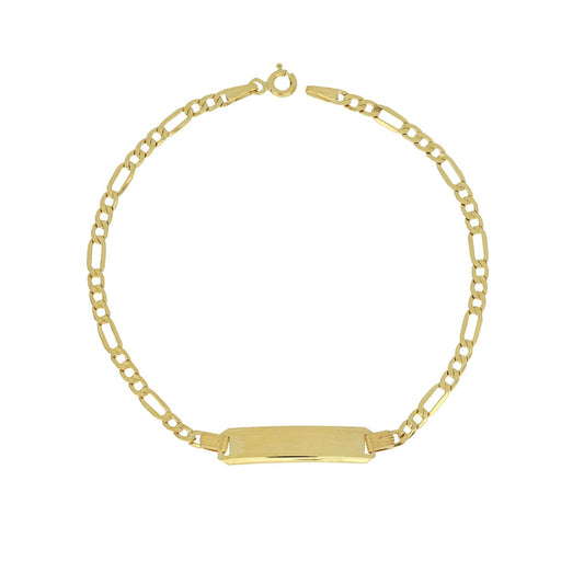 Bracciale Targhetta Uomo in Oro Giallo 375 (9kt)