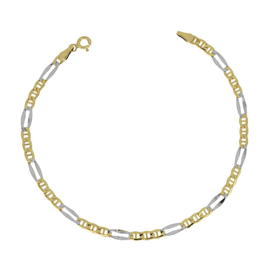 Bracciale 3+1 Oro 9 Carati Bicolore iGOLD