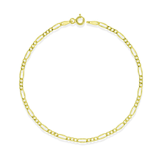 Bracciale 3+1 in Oro Giallo 9 Carati - 375 iGOLD