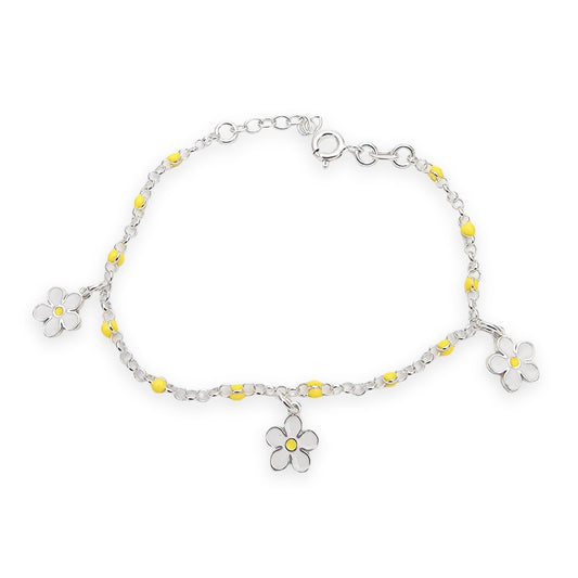 Bracciale Bimba Fiorellini in Argento