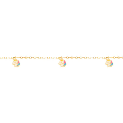 Bracciale Bimba in Oro Unicorni