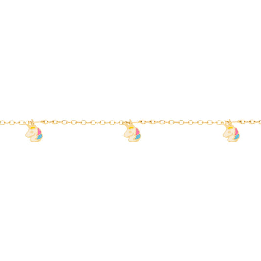 Bracciale Bimba in Oro Unicorni