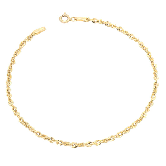 Bracciale Corda in Oro Giallo