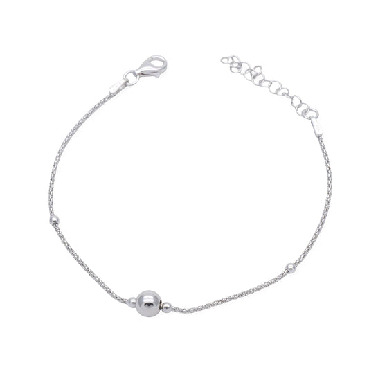 Bracciale Popcorn in Argento con Sfere