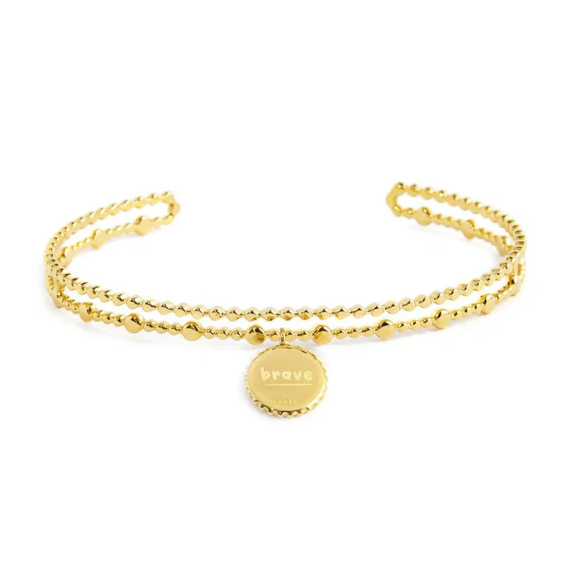Bracciale Rigido Marlù con Medaglietta Sole Pendente