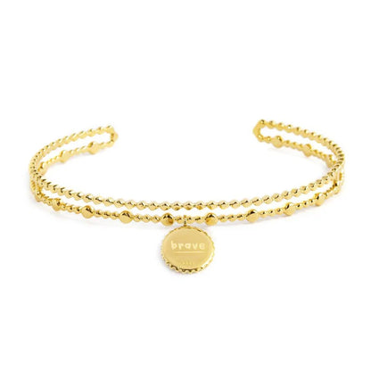 Bracciale Rigido Marlù con Medaglietta Sole Pendente