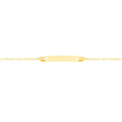 Bracciale Targhetta Bimbo in Oro