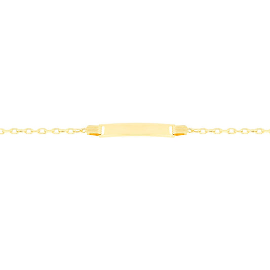 Bracciale Targhetta Bimbo in Oro