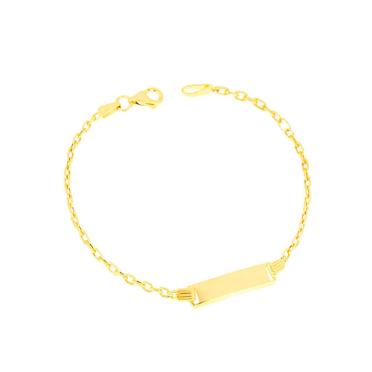 Bracciale Targhetta Bimbo in Oro