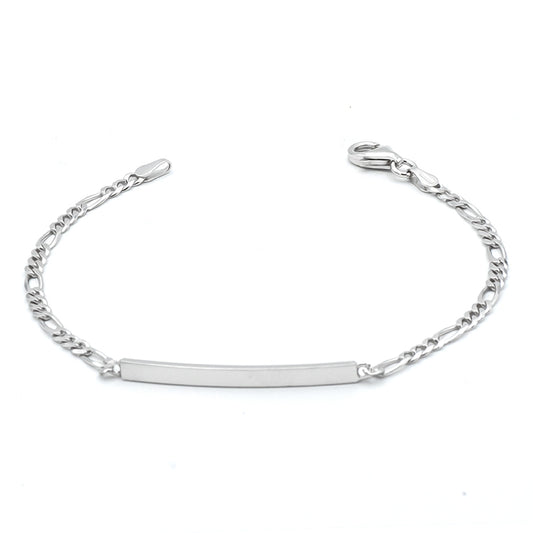 Bracciale Targhetta Uomo in Argento