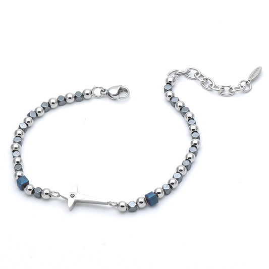 Bracciale Uomo Croce con Zircone