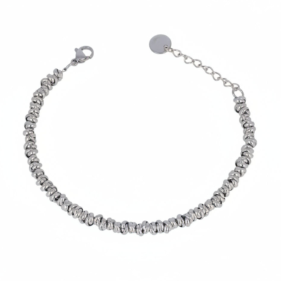 Bracciale Anellini a Nodi Argentato Gaiè Bijoux