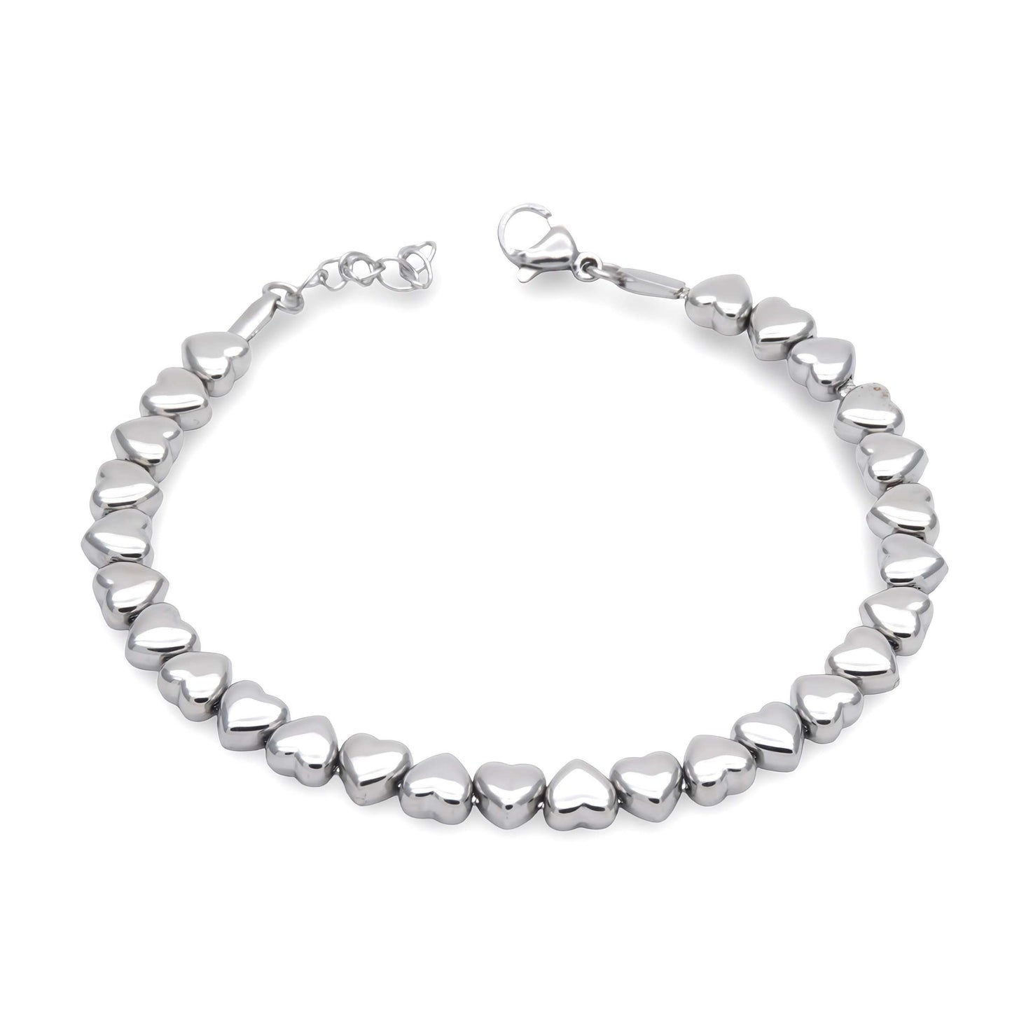 Bracciale Cuoricini Argentato