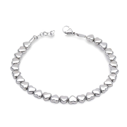 Bracciale Cuoricini Argentato