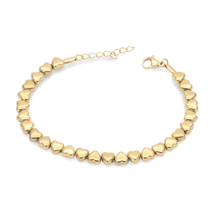 Bracciale Cuoricini Dorato