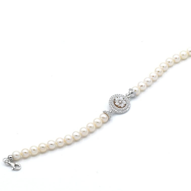 Bracciale Di Perle Con Cammeo