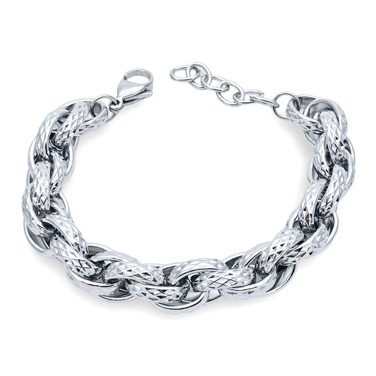 Bracciale Intrecciato Argentato