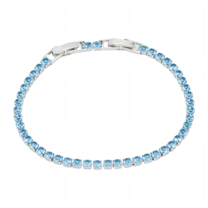 Bracciale Tennis Celeste