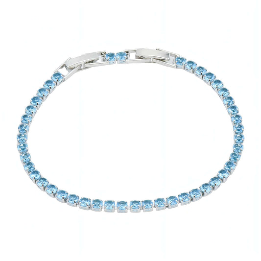 Bracciale Tennis Celeste