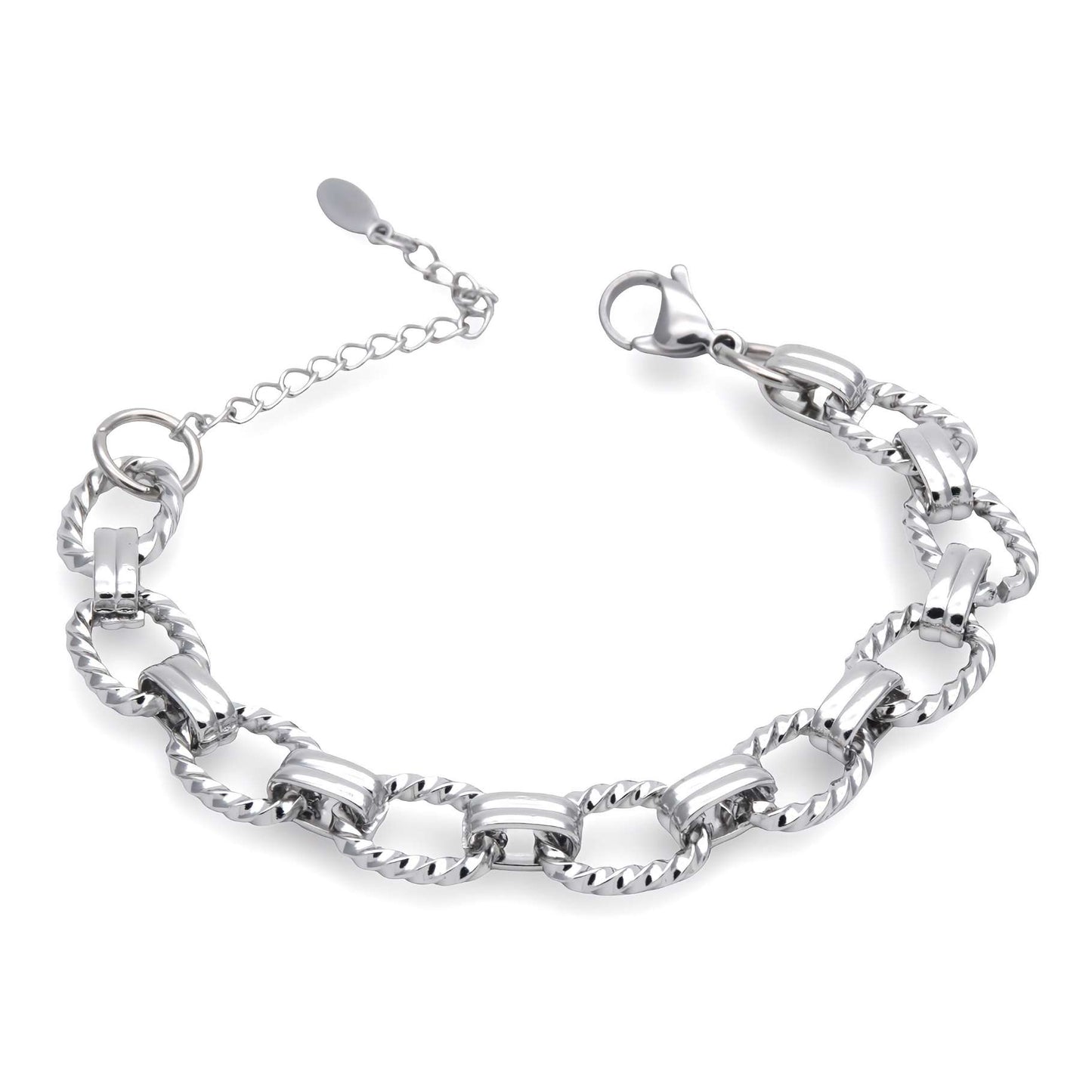 Bracciale a Catena Argentato